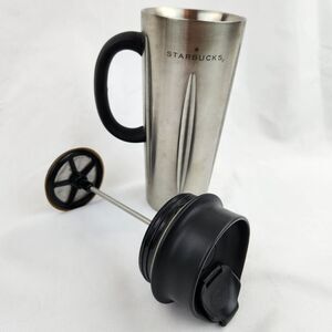 ☕️Vintage Starbucks 2003 Stainless Steel French Press 16oz Travel Tumbler